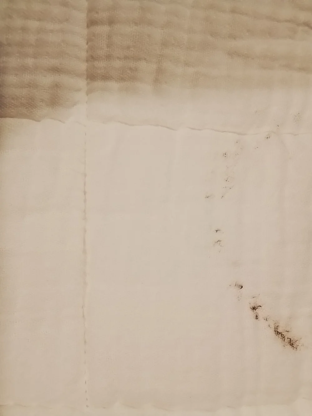 Quince Organic Cotton Gauze Box Quilt - Full/Queen - White